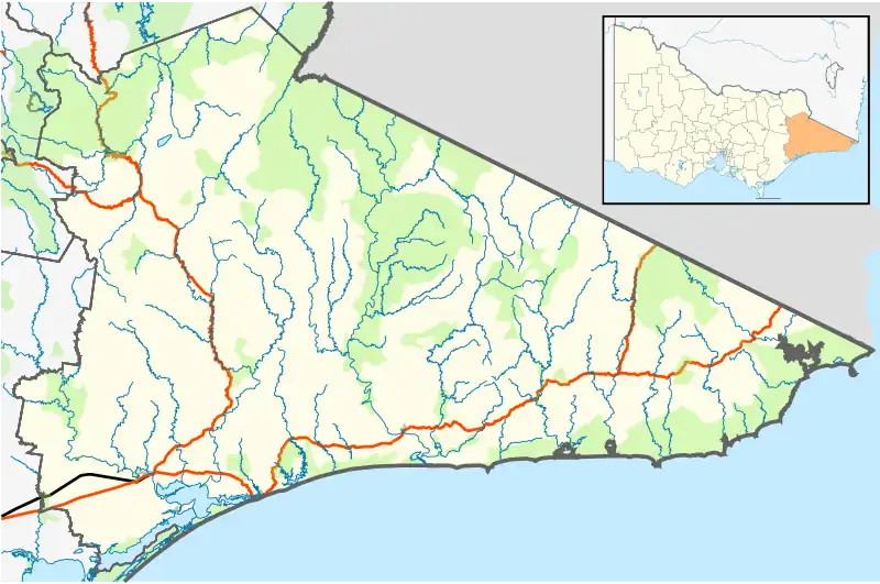 Metung is located in Shire of East Gippsland
