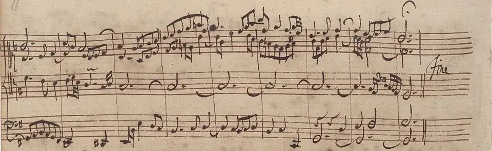 Coda of BWV 653