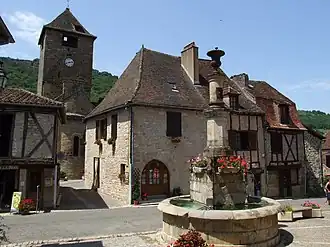 Buildings in the centre of Autoire