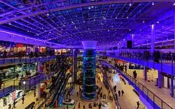 Aquarium in the shopping mall.
