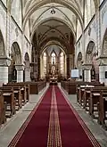 Interior of the Nagyboldogasszony Catholic Church
