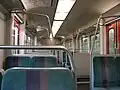Interior of a S-Bahn Rhein-Main train