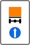 4.9.2 Direction of movement of vehicles with dangerous goods (proceed straight)