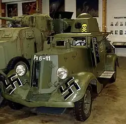 Captured Soviet BA-20 in Finnish markings, registered as Ps.6-11