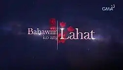An image with a dark purple background. The series title is displayed on the center of the image. The logo of GMA Network is displayed on the upper right side of the image.