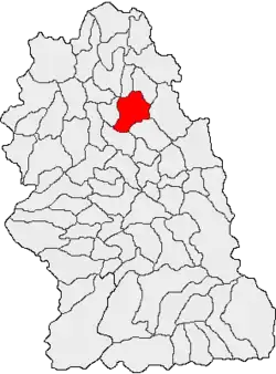 Location in Hunedoara County