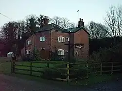 A view of the Bank Hall farm house