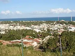 Aerial view of Barra de São Miguel