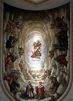Exaltation of the Holy Cross, interior of the Basilica of the Sacred Heart, Notre Dame, IN.