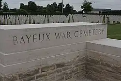 Main entrance to Bayeux War Cemetery