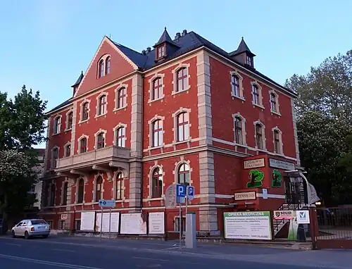 Renovated adjacent building