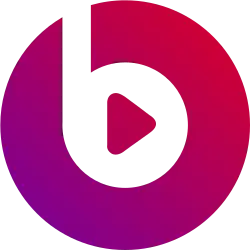 The logo that Beats Music, a subsidiary of Beats Electronics, uses.