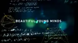 The words "BEAUTIFUL YOUNG MINDS" written in a white font on a black background.