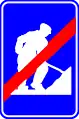 F47: End of roadworks