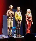 Vittoria Belvedere, Benedicta Boccoli and Debora Caprioglio Donne in pericolo, Teatro San Domenico&nbsp;[it], Crema, 1 December 2024.