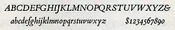 The italic type of Bembo