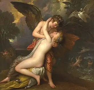 Cupid and Psyche by Benjamin West PRA, 1808.[94][97]