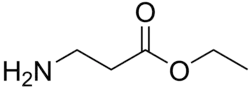 Skeletal formula of β-alanine ethyl ester