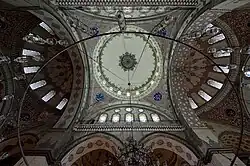 The mosque's central dome and semi-domes