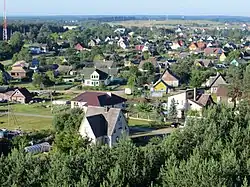 Panoramic view of Bezdonys from the north