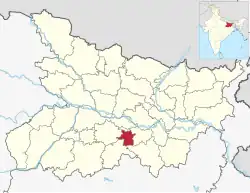 Location of sheikhpura district in Bihar