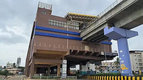 Fully constructed metro station as of July 2025