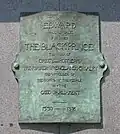 Plaque identifying the subject