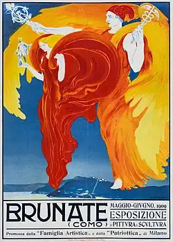 Poster by Umberto Boccioni (1909)