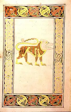 The Lion, here of Mark (folio 191v)