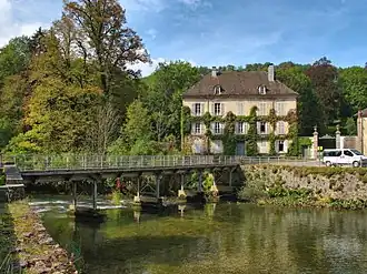 The river Ain in Bourg de Sirod