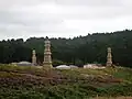 Stone towers and yurts