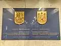 Memorial plate dedicated to Slovak-Russian friendship at Bratislavskaya station