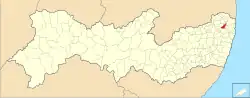 Location of Tracunhaém in Pernambuco