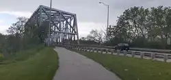 A bridge over the Cal-Sag Channel on 127th Street