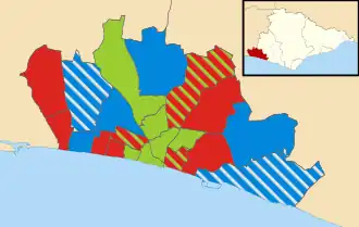2019 results map