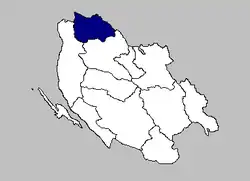 Brinje municipality within Lika-Senj County