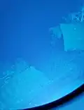 Broken stern section