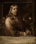 Brunaille Self-Portrait, 1677, Panel, 20 x 16.4 cm, Dordrechts Museum