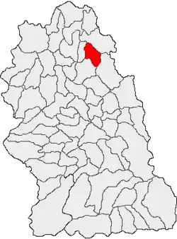 Location in Hunedoara County