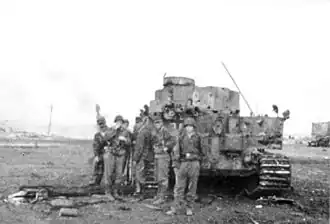 Tiger I tank equipped with the Minenabwurfvorrichtung