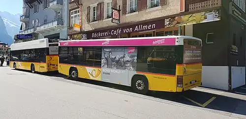 Bus trailer in Lauterbrunnen