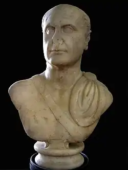A marble bust of Lucius Julius Ursus Servianus