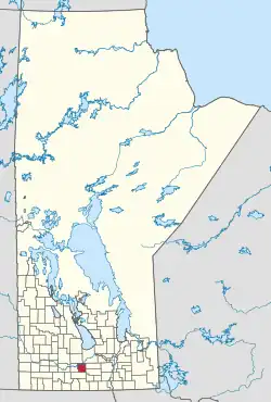 Location of the Municipality of Norfolk Trehern in Manitoba