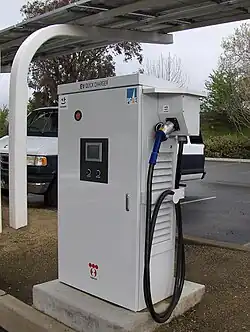 A TEPCO branded charger in Vacaville, California, United States
