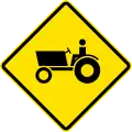 PO-3 Watch for farm vehicles crossing