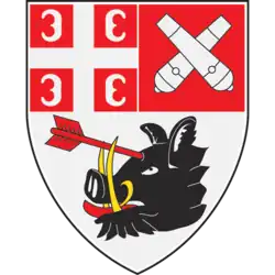 Triballian boar as seen in the coat of arms of Kragujevac