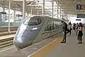 G182 Qingdao-Beijing train entering Langfang Station