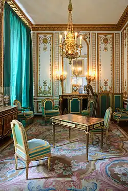 Cabinet Doré of Marie-Antoinette in the Palace of Versailles, 1783, by the Rousseau brothers[219]