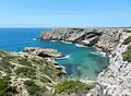 The cliffs of the St. Vincent coast