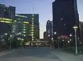 Same view of Cadillac Square in 2007; One Kennedy Square stands on the site of the old City Hall and 1001 Woodward has replaced the Majestic Building